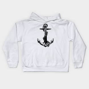 Distressed Anchor and Chain Kids Hoodie